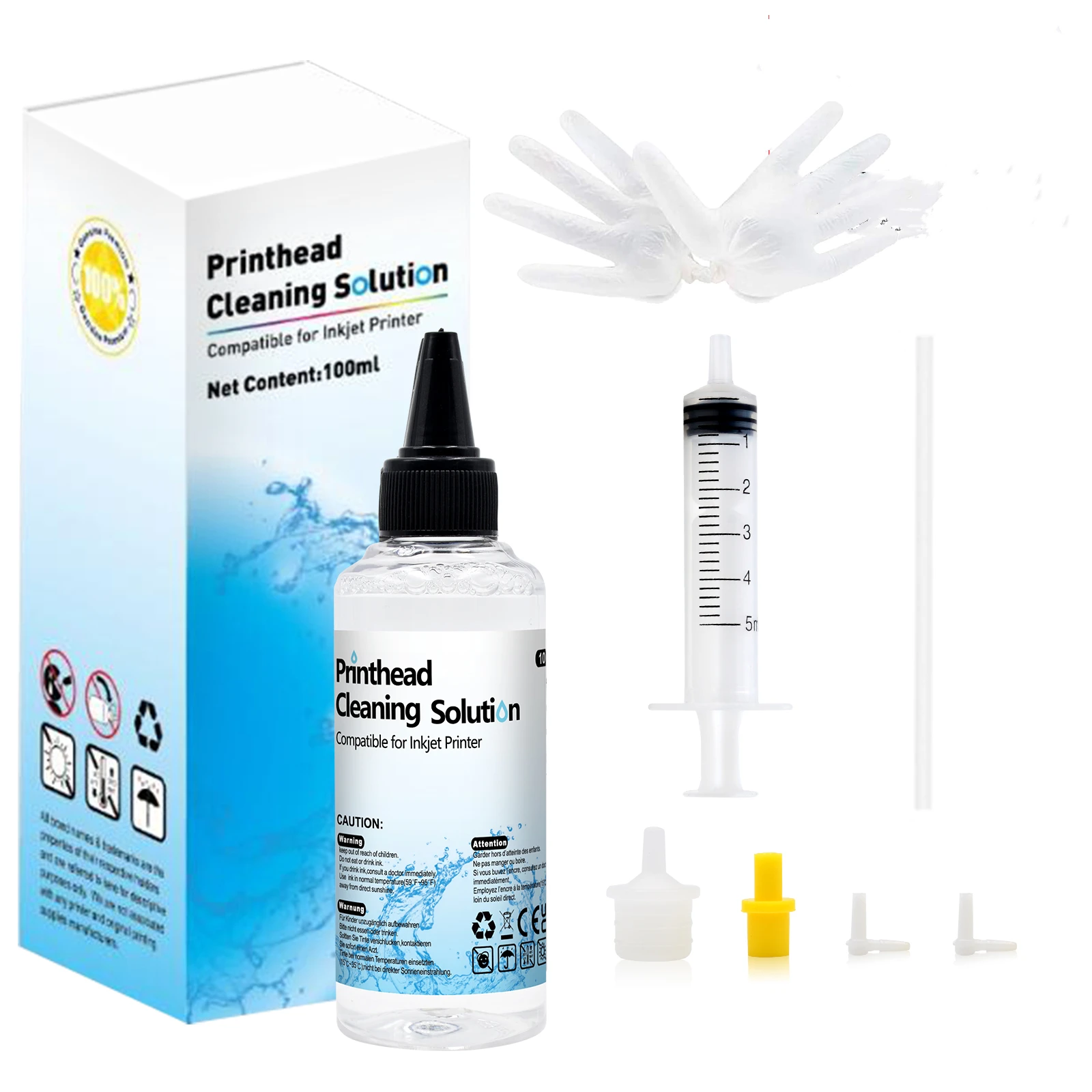 Liquide de nettoyage d'imprimante de qualité, liquide de nettoyage de tête d'impression pour imprimantes à jet d'encre