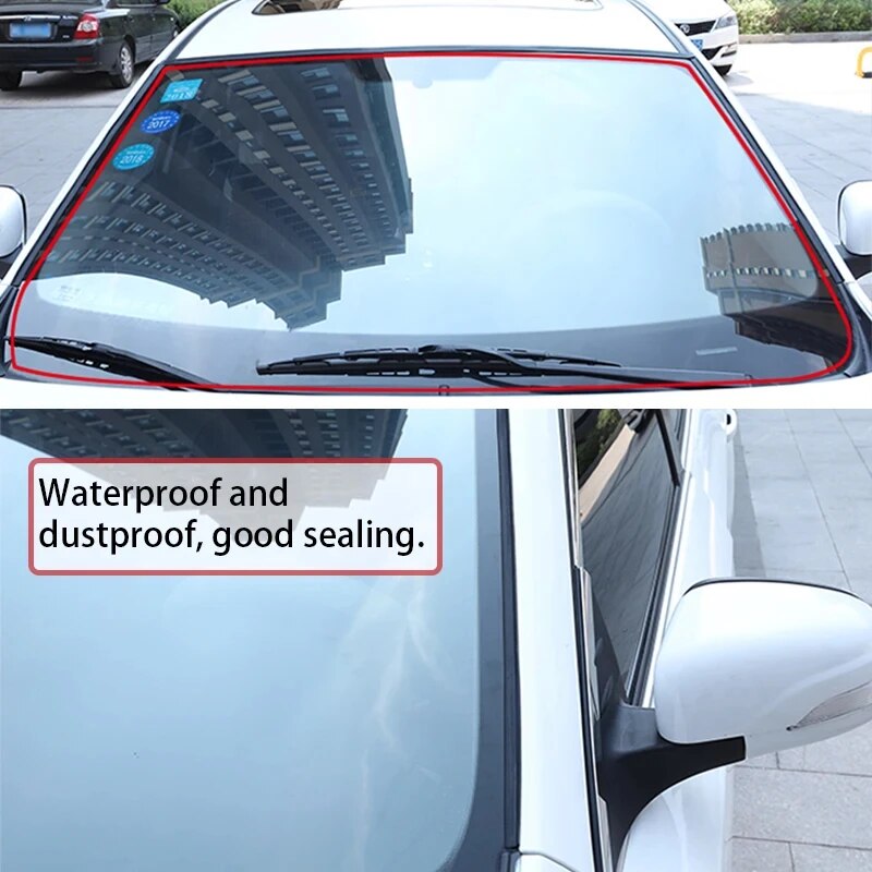 2 M รถซีลยาง Weatherstrip กันน้ําอัตโนมัติซันรูฟ Window Gap FILLER Soundproof Universal Car WEATHER Strip ซีล