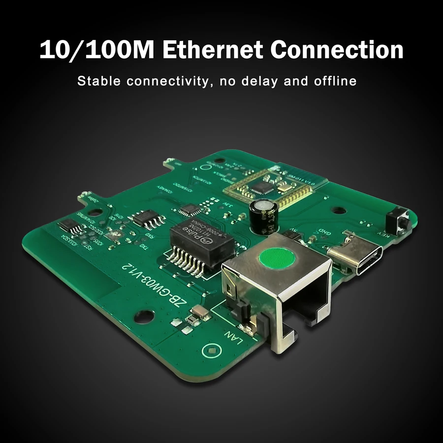 Smart Home ZigBee 3,0 Hub de enlace con cable RJ45 puente Ethernet TASMOTA MQTT Firmware funciona con el asistente doméstico MQTT Zigbee2MQTT