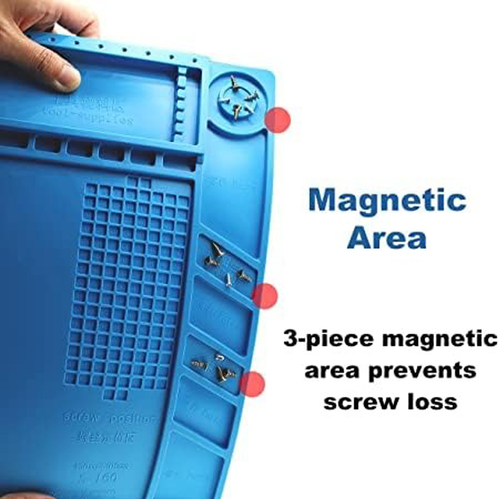 Estação De Solda De Silício Resistente Ao Calor, Almofada De Trabalho, Plataforma De Mesa, Estação De Solda Para BGA Eletrônico, 500 ℃