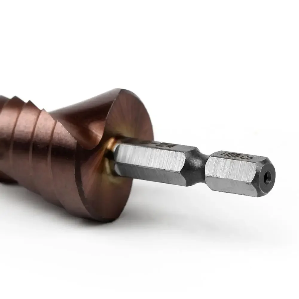 M35 5% Coban HSS Mũi Khoan HSS CO HSSCO Thép Tốc Độ Cao Hình Nón Chuôi Lục Giác Mũi Khoan Kim Loại bộ Dụng Cụ Khoét Lỗ Cắt Cho Chân Kính