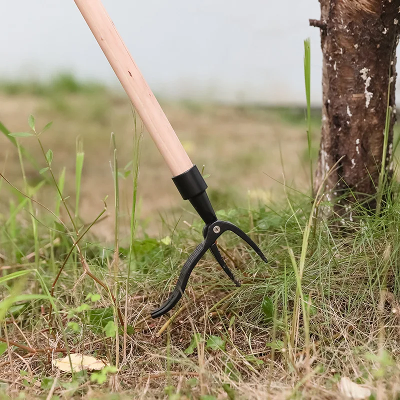 Portable standing weeder, manual weeding/pulling/rooting/garden hand tools, single weeder without pole
