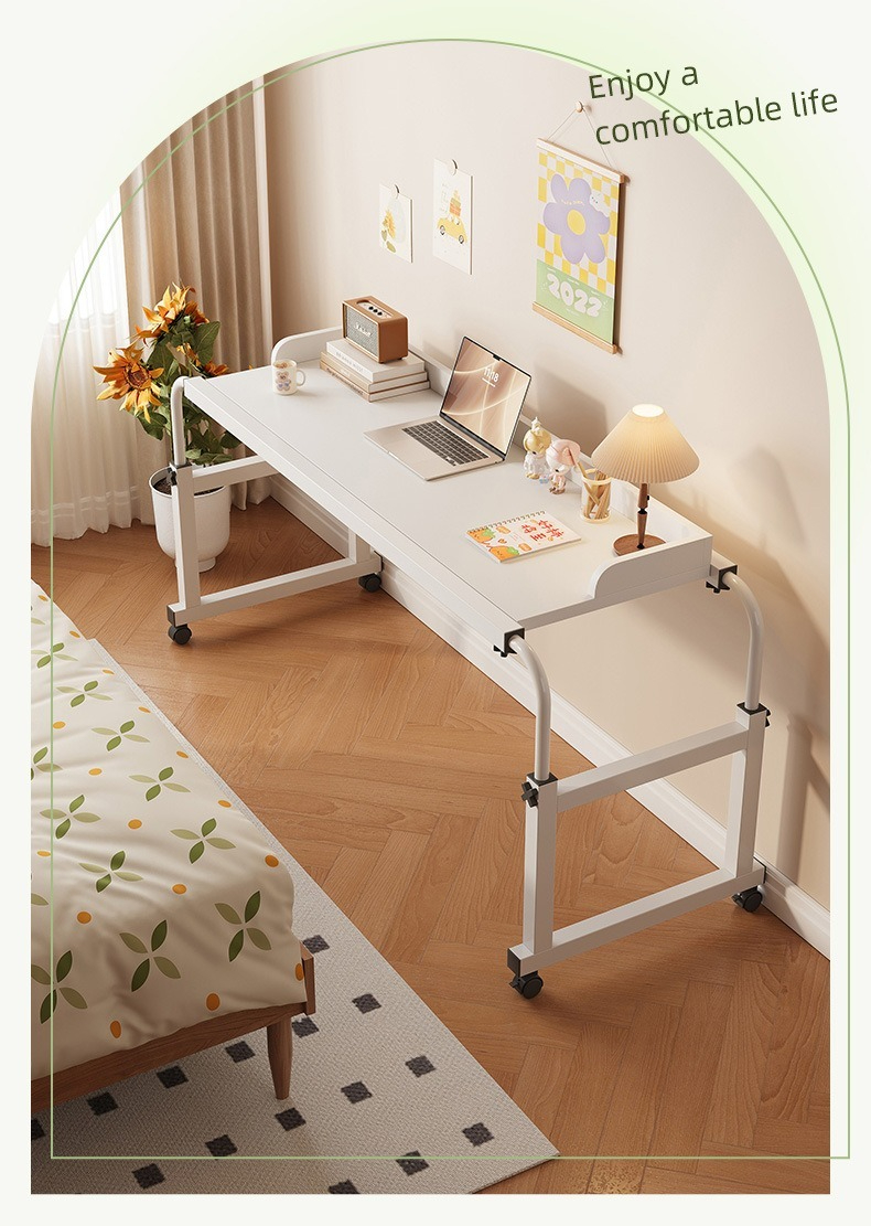 Cross bed desk, bedside table, mobile desk, small table on the bed, cross-border bedroom lift, computer desk, lazy office desk