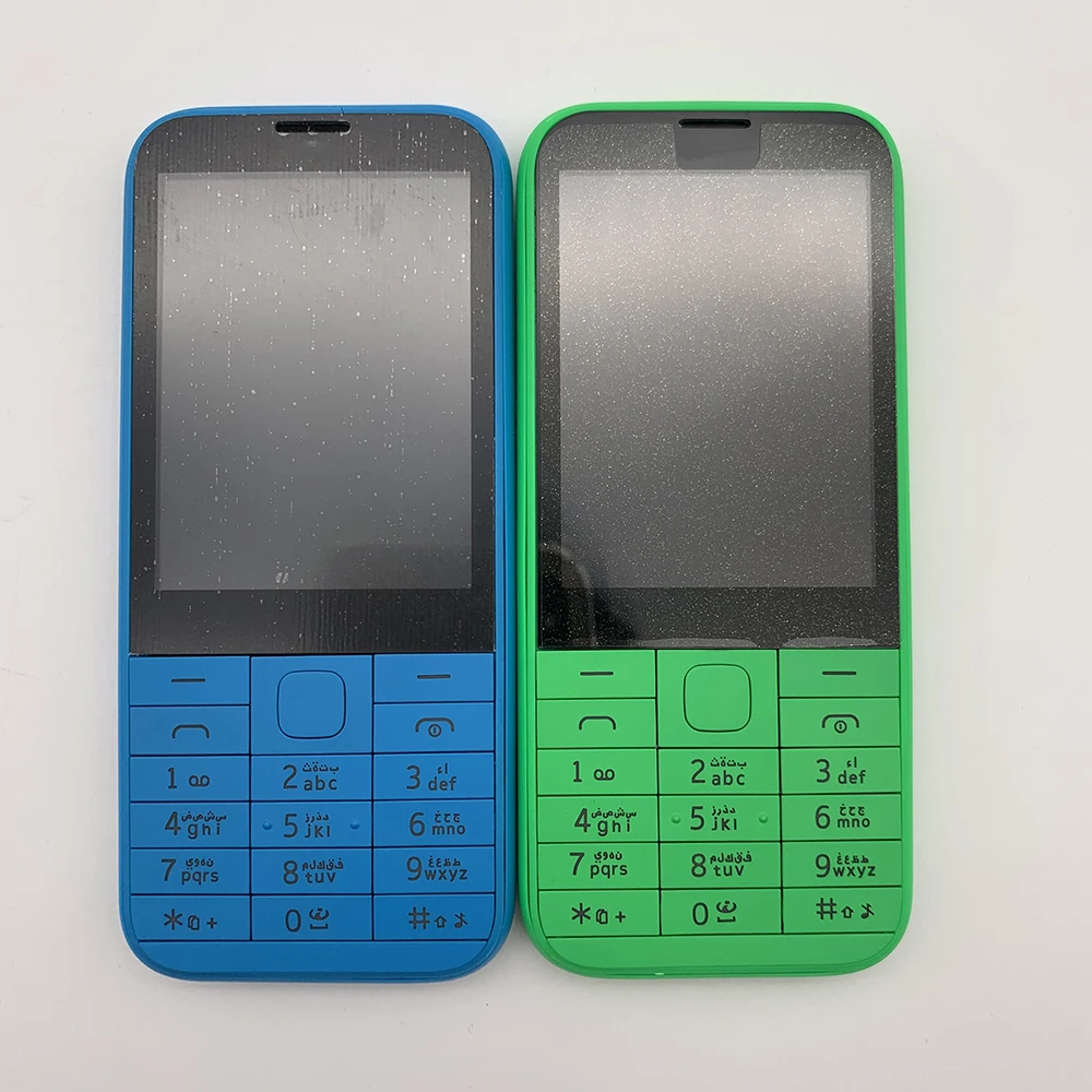 Original Unlocked 225 Dual SIM GSM 900 / 1800 Mobile Phone Russian Arabic Hebrew Keyboard Made in Finland