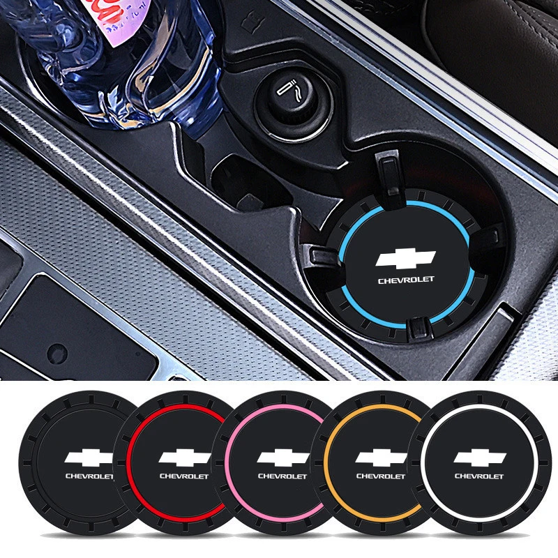 2Pcs Silica GEL Car Cup Holder Anti-Slip Insert Coaster Mat Auto Water Bottle Holder Pads For Chevrolet Silverado Suburban Tahoe