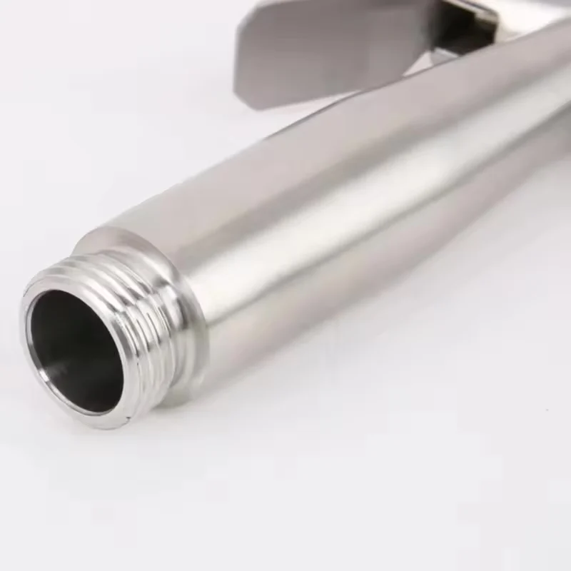 Pistola per spruzzatore per WC Rubinetto per bidet a mano in acciaio inossidabile per bagno Spruzzatore a mano Soffione doccia Apparecchio per bagno autopulente