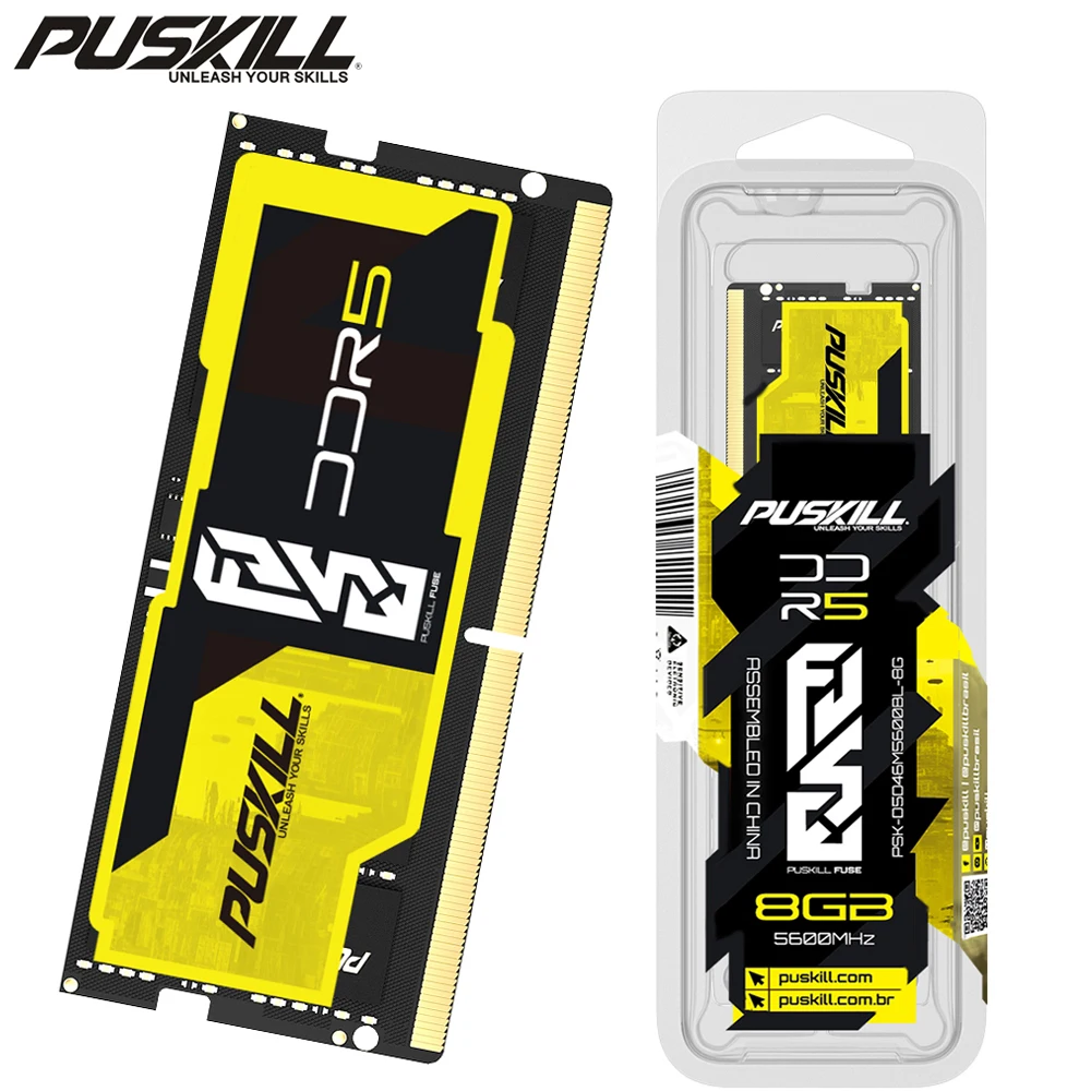 PUSKILL Memoria Ram DDR5 Notebook 32GB 16GB 8GB 5600MHz 5200MHz 4800MHz 262-PIN 1,1V PC5 SODIMM Laptop Speicher