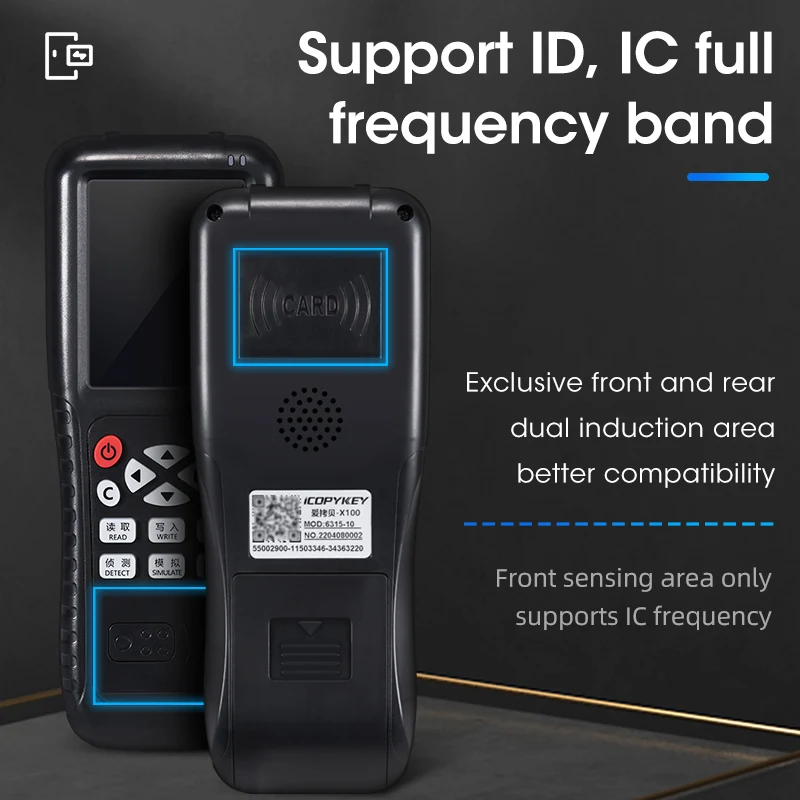 RFID 리더기 키 카드 프로그래머 디코더 복사기 NFC 복사기 무료 소프트웨어 모바일 앱 디코딩
