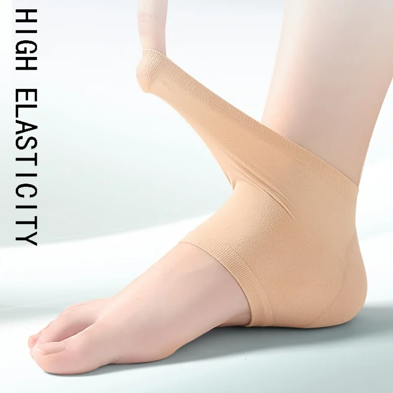 Calcetines de tacón antigrietas para mujer, medias protectoras para el talón, funda hidratante, calcetines de silicona agrietados, 1 Uds.