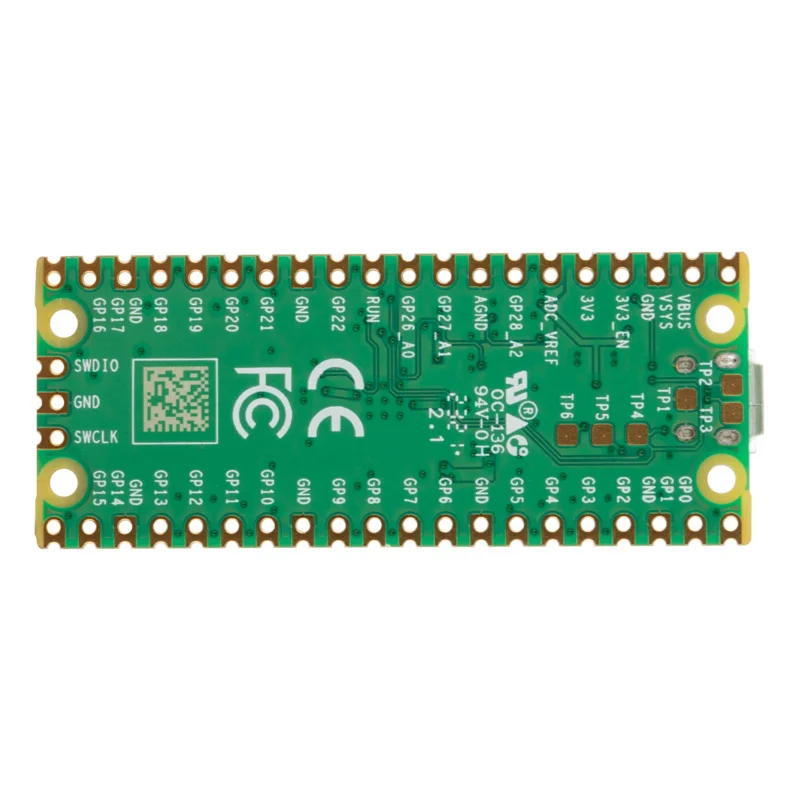 Placa oficial Raspberry Pi Pico RP2040 dual core 264KB ARM microordenador de baja potencia Cortex-M0 + procesador compatible con Python