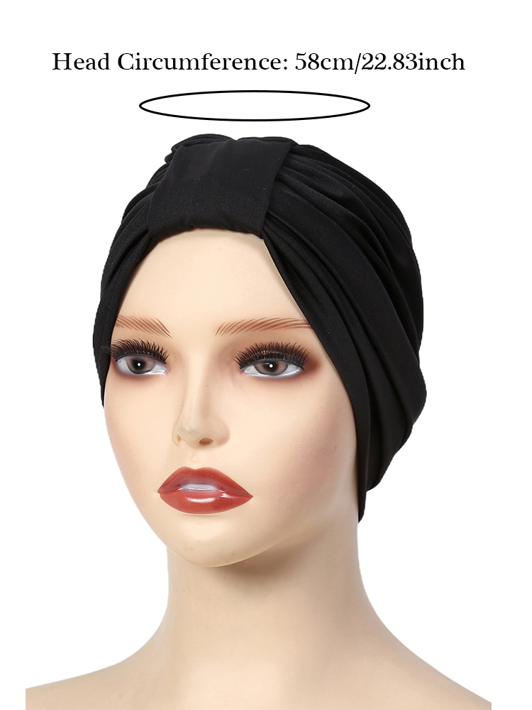 Effen kleur moslim hijab caps vrouwen wrap hoofd ramadan zachte elastische dames tulband motorkap mode hoofdtooi draagbaar