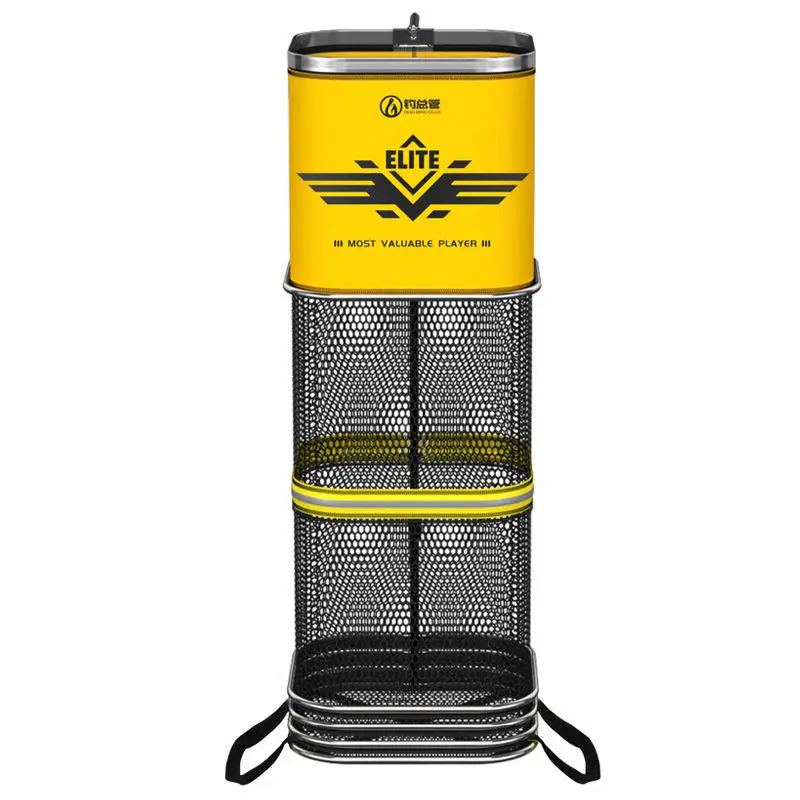 Rede de Pesca Quadrada Reforçada com Cola, Equipamento de Pesca Cetitivo, Bolsa Protetora para Peixes de Secagem Rápida, B...