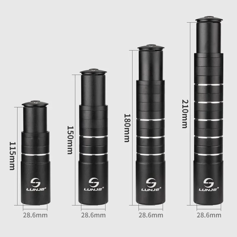 Bicycle Fork Stem Rise Up 90mm 115mm 150mm  Bike Stem Height Extender Road Mountain Bike Handlebar Raise Adapte