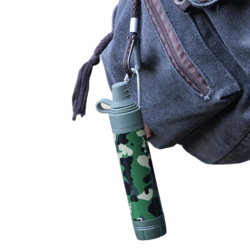 Notfall-Wasserfilter für Outdoor-Camping, Notfallfiltration im Freien, direktes Trinken, individueller Wasserreiniger, Steriliza