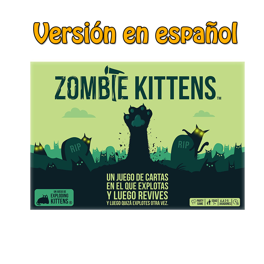 Exploding Kittens Español Juego de cartas de gatitos explotantes, juegos de fiesta fáciles y amigables con la familia, juegos de