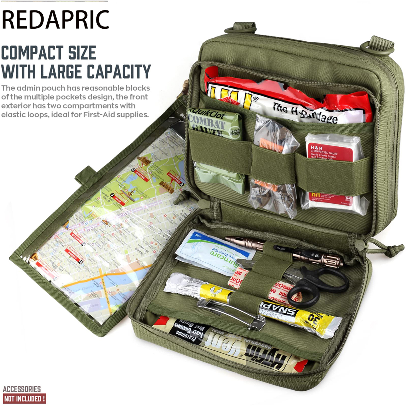 DulAdmin-Poudres de conception à double couche, pocommuniste utilitaires EDC EMT Molle, outils modulaires à manches, grande capacité