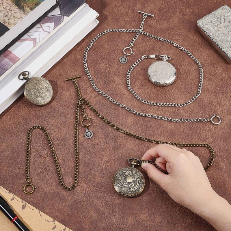 Montre poche double Albert JOCurb, montre poche vintage, Link JOréinitialisation