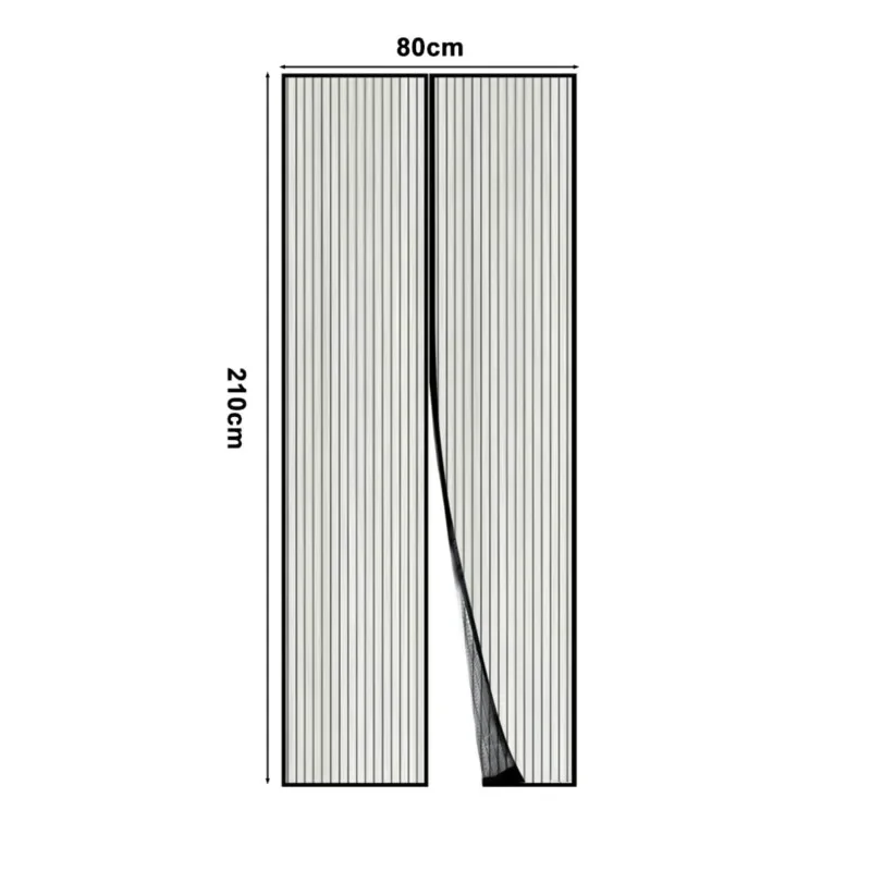 Magnetic Mosquito Net Curtain, Anti-Fly Auto Close Screen for Doors & Windows, Ventilation Mesh, No Drill Easy Install