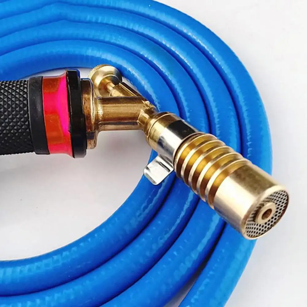 Torcia per saldatura a fiamma da 2,5 m Strumento per saldatura in rame e alluminio Torcia a gas propano liquefatto per soffiatore per torcia a gas di fusione di metalli preziosi