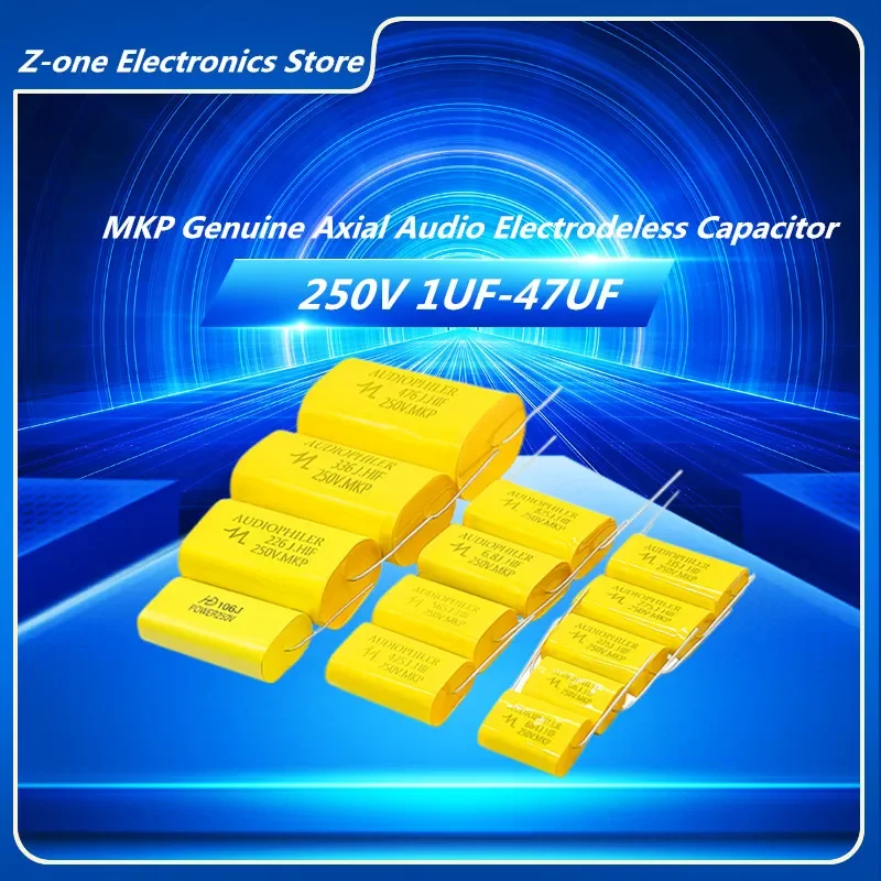 5 шт. MKP 250 В 1 мкФ 1,5 1,8 2,2 2,7 3,3 4,7 5,6 6,8 мкФ 8,2 10 12 15 20 22 33 47 мкФ Высококачественный осевой аудио безэлектродный конденсатор