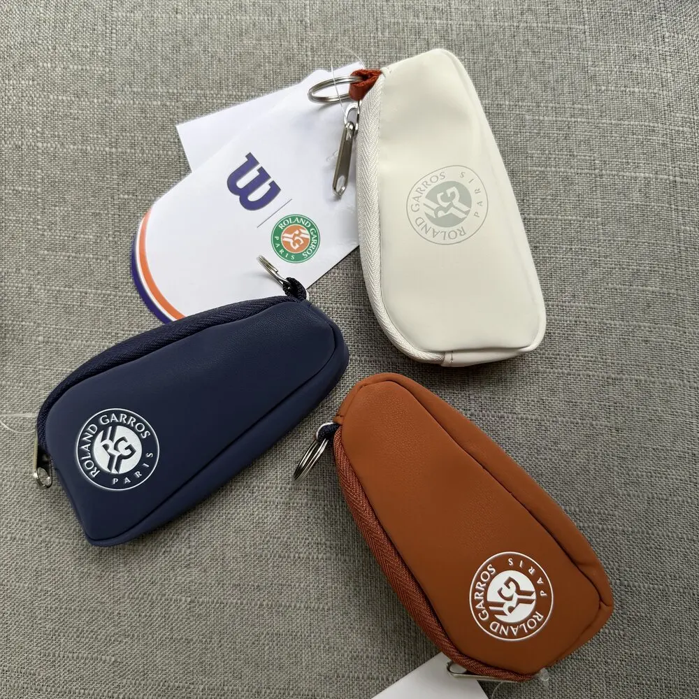 Wilson 2024 ROLAND GARROS porte-clés sac français ouvert Orange blanc poche Mini Tennis clé Pack RG