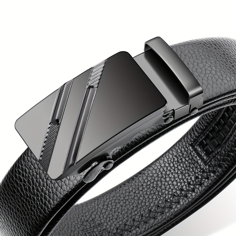 New Men's Belt Fashion Automatic Buckle Business Leather Belts For Men Jeans High Quality Strap