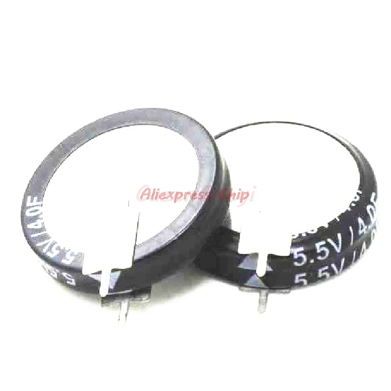 Supercondensador tipo botón, 5,5 V, 4F, V, P6MM, 5R5405V, 5,5 V, 4,0 F, 1 unidad por lote, en Stock