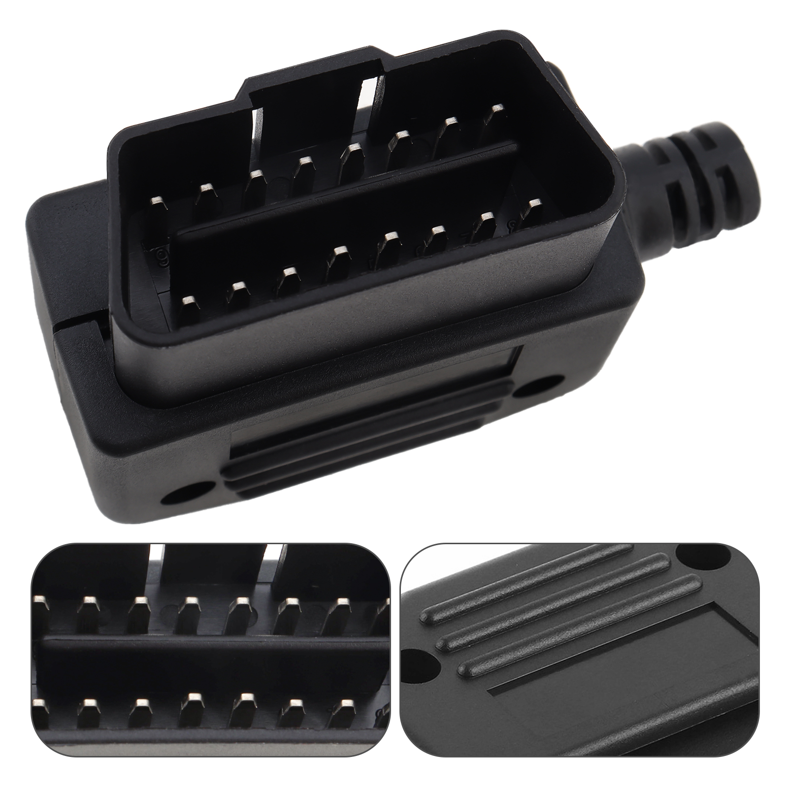 OBD II OBD2 L Тип 16-контактный штекер Автомобильный разъем Кабель Провод Разъемы Разъем с корпусом и винтом J1962M