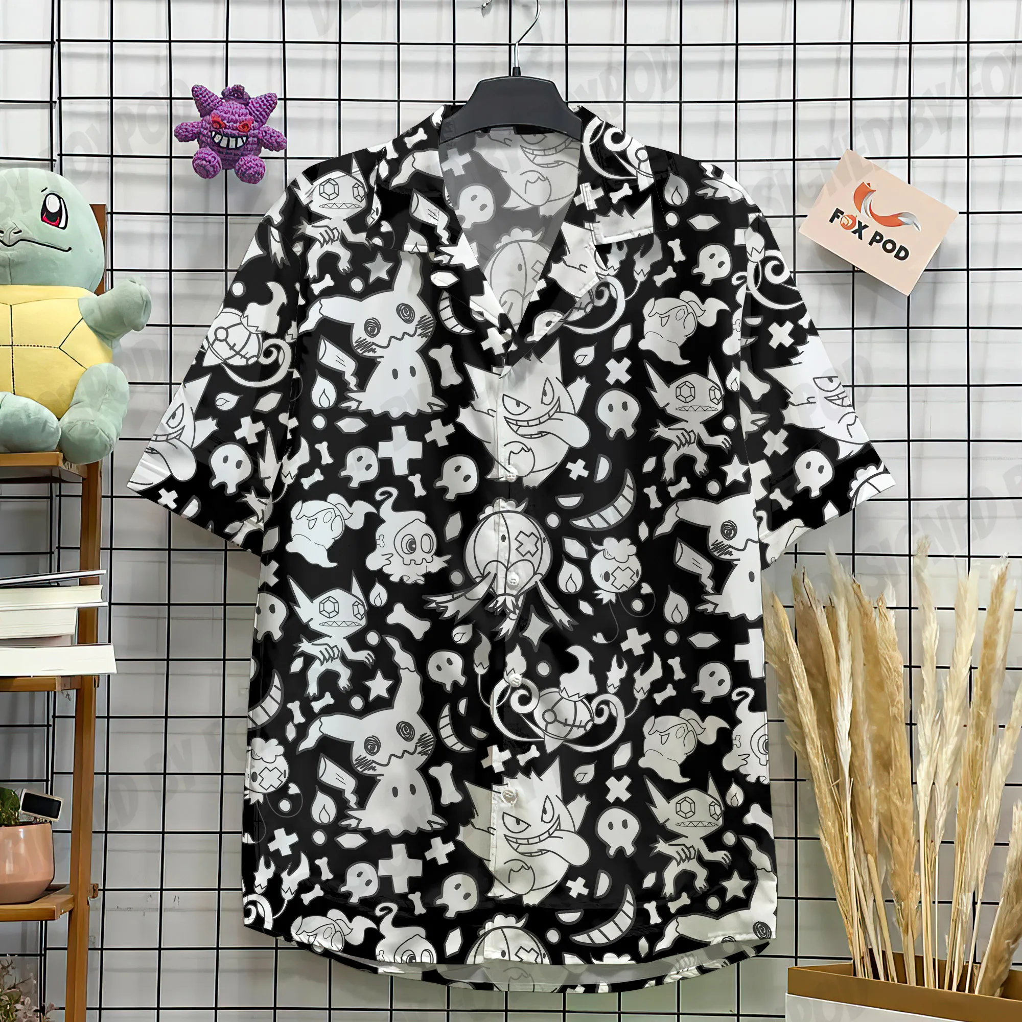 Camicie hawaiane da uomo per uomo Casual Cartoon Camicie stampate in 3D Camicette da spiaggia larghe a maniche corte Top oversize Camicias homme