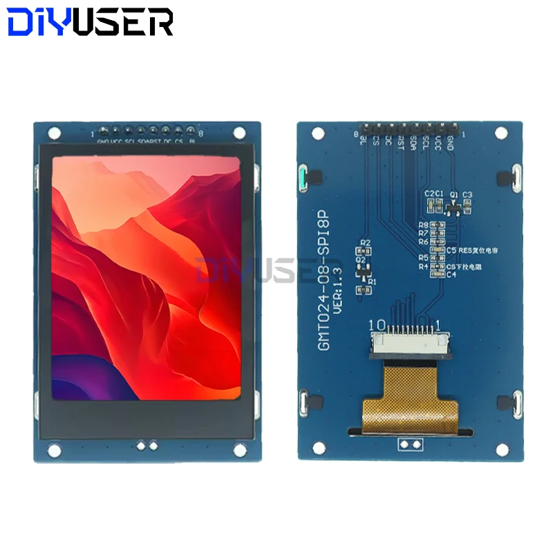 Diyuser 2.4 "módulo de tela lcd tft 240x320 st7789 spi display colorido para arduino raspberry pi projetos diy