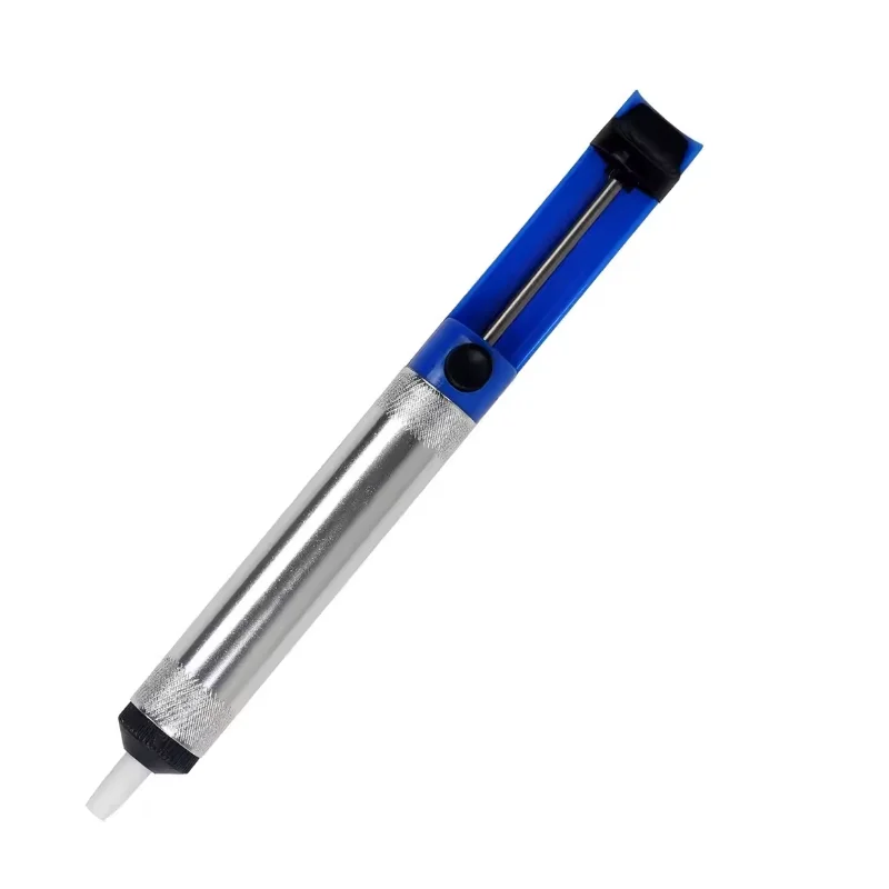 Herramienta de bomba de succión para desoldar de aluminio, ventosa para soldar, dispositivo de eliminación de pluma de estaño, soldador al vacío azul, desoldador