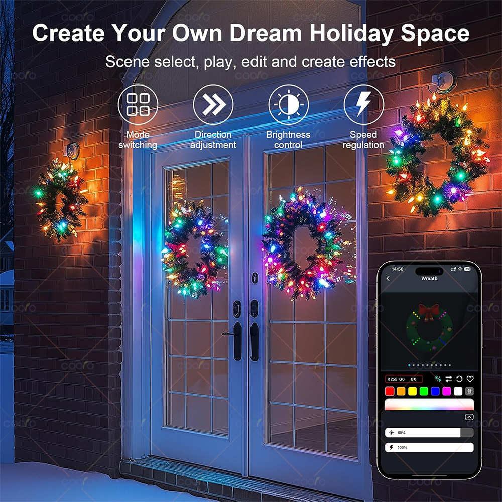 RGB IC Smart String Licht DIY Globe LED Lichterkette Programmierbare WS2812B USB Girlande Dekoration für Schlafzimmer Weihnachten Hochzeit