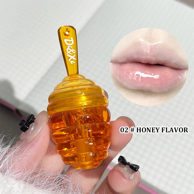 Kleines Honeypot Lippenöl, feuchtigkeitsspendendes e verblassendes Lippenmuster, Wasser-Lippenbalsam Dudu Lips