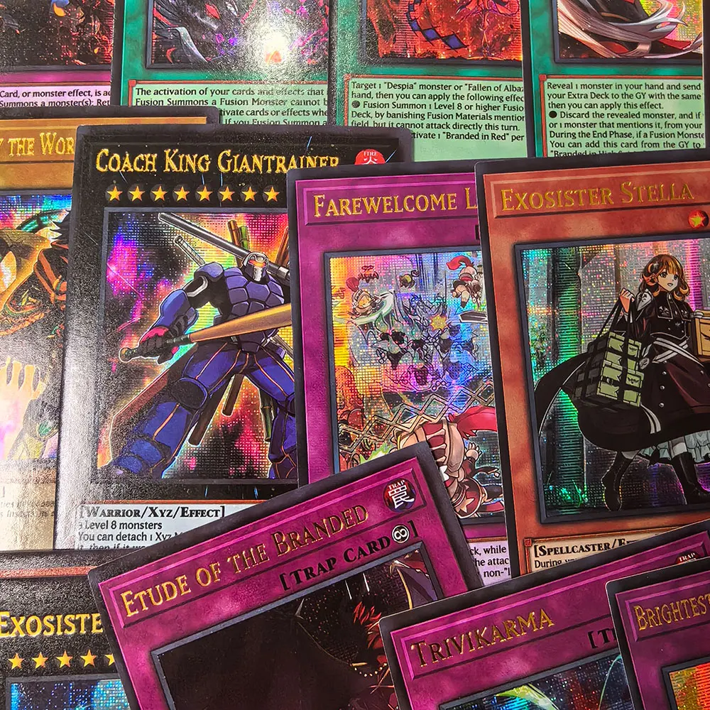 72 ชิ้น YU GI OH การ์ด Golden Letter Proxy เงาการแข่งขันโครงสร้าง Tyler Kurikara แบรนด์ yugioh การ์ดภาษาอังกฤษ