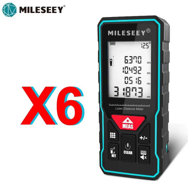 Mileseey Đo Xa Laser X5 Лазерная Рулетка Laser Tìm Kỹ Thuật Số Máy Đo Khoảng Cách Bằng Tia Laser Laser Thước Dây