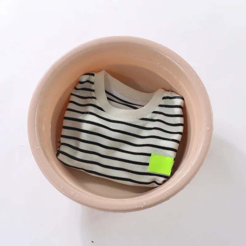 夏の赤ちゃん男の子女の子服セット子供ストライプ Tシャツとショーツ 2 ピーススーツ子供上下衣装カジュアルジャージ