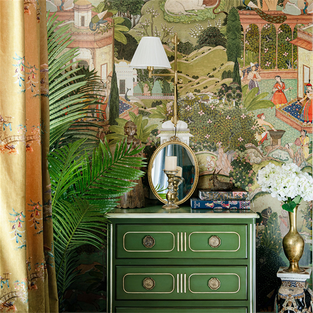 Пользовательские Юго-Восточной Азии Индийская Мифология Фотообои для Гостиной ТВ Диван Фон 3D арт Обои Домашний Декор