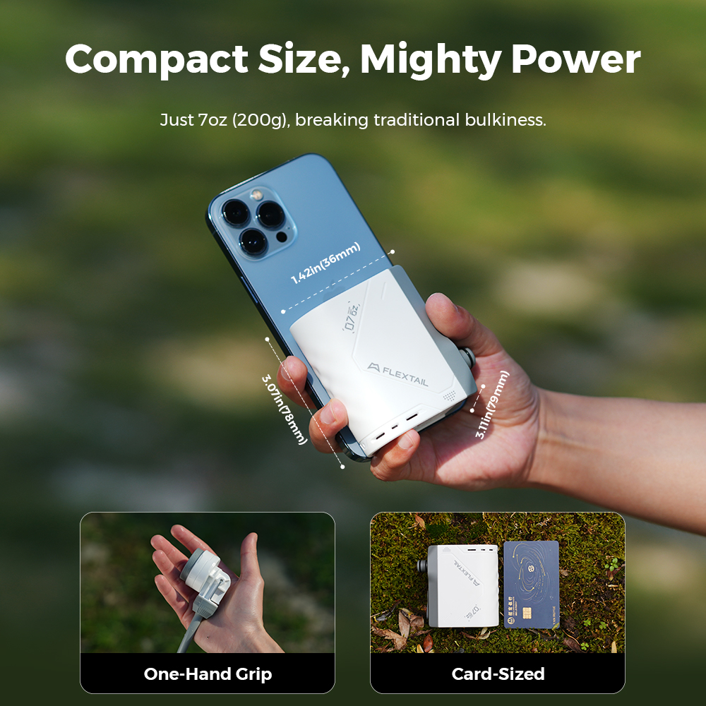 FLEXTAIL TINY SHOWER - Ducha para acampar al aire libre Bomba de ducha eléctrica portátil IPX7 impermeable para limpieza al aire libre y del hogar