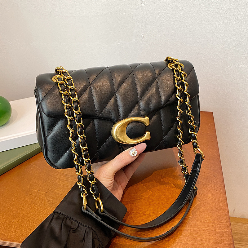 Bolso de mano de lujo a la moda con cadena para mujer, bandolera de hombro de cuero PU para niñas, bolso de viaje ligero de marca, bolso cuadrado con borlas