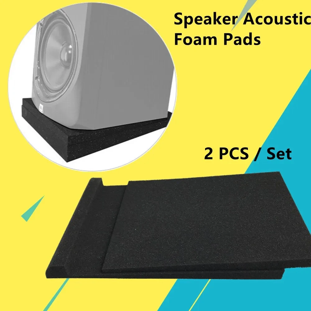 1 Set 30x20x4.5cm Sponge Studio Monitor Speaker Acoustic Isolation Foam Soundproof Isolator Pads High Density Sound Proof Panels