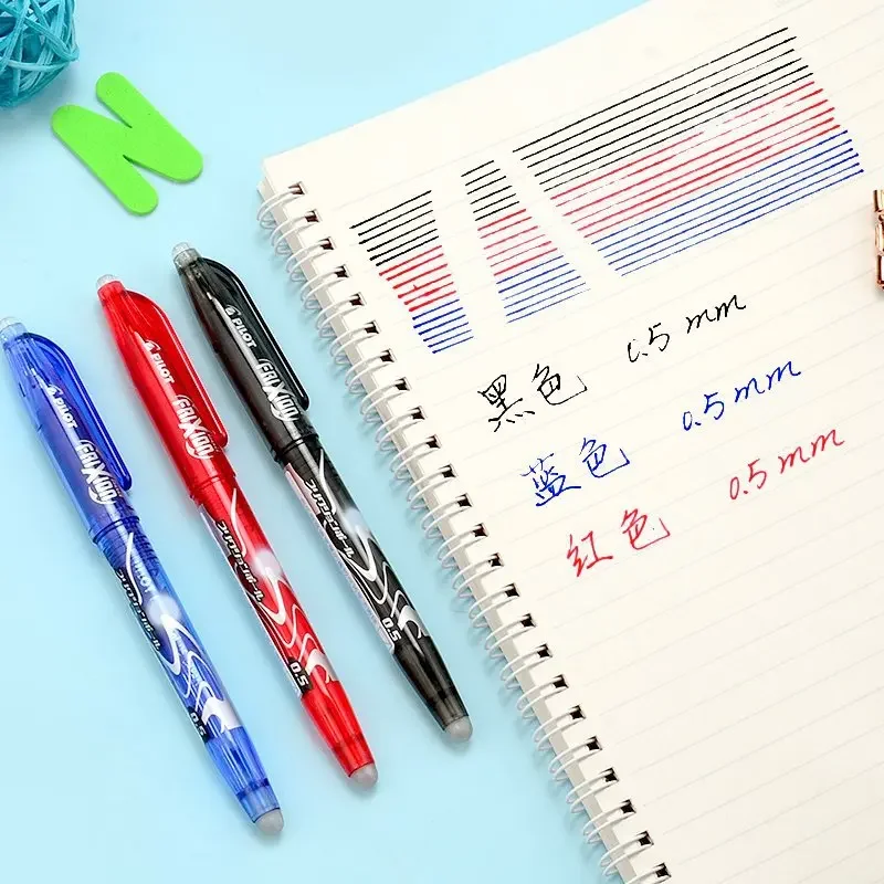 นักบิน 0.5 มม.Erasable GEL ปากกาชุดเติมความจุสูงเปลี่ยนได้ Rod ล้างทําความสะอาดได้ Handle สําหรับสํานักงานโรงเรียนเขียนเครื่องเขียน