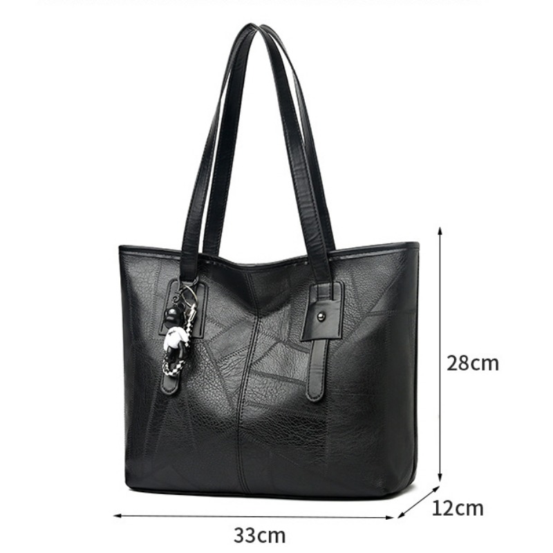 Koreanische Version trend ige Damen neue große Kapazität Einkaufstasche mit horizontalem quadratischen Reiß verschluss Single Shoulder Handtasche
