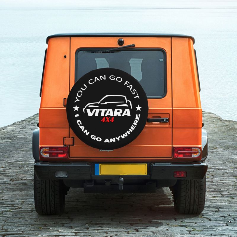 カスタムゴーアドベンチャーオフロードタイヤカバー 4WD 4x4 RV スペアホイールプロテクター Vitara ジープグランドチェロキー 14 "15" 16" 17" インチ用