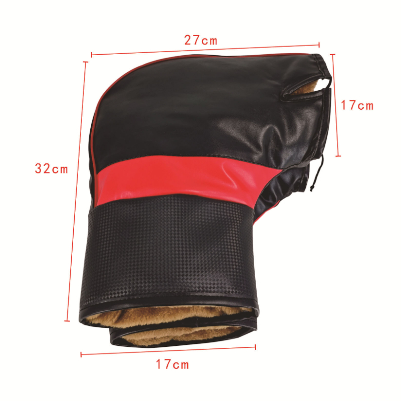 Motorcycle Handlebar Cover Winter Battery Bike Windshield Gloves Windproof Warm Handle Thickened Reflective Strip