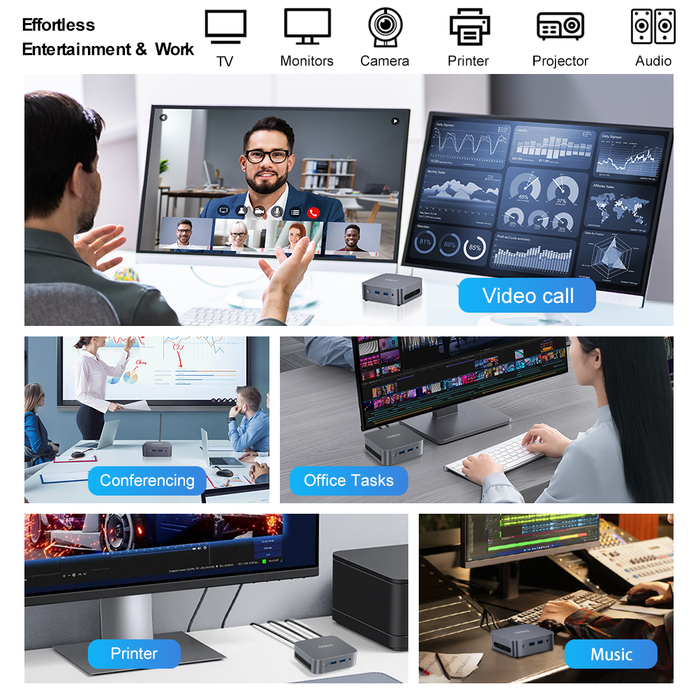 Мини-ПК Ninkear MBOX 11 Intel N150 16 ГБ + 512 ГБ Windows 11 Pro