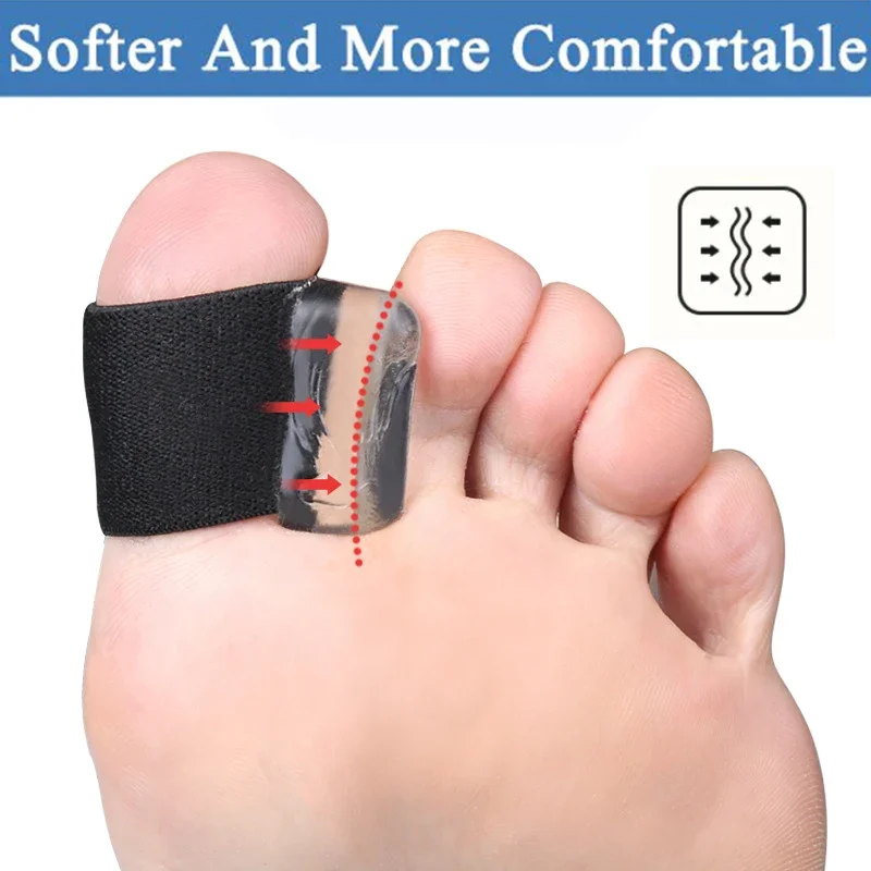 Separatori per dita in Gel correttore per alluce valgo correttore per alluce sovrapposta distanziali per dita in Silicone per alluce e borsite sollievo dal dolore