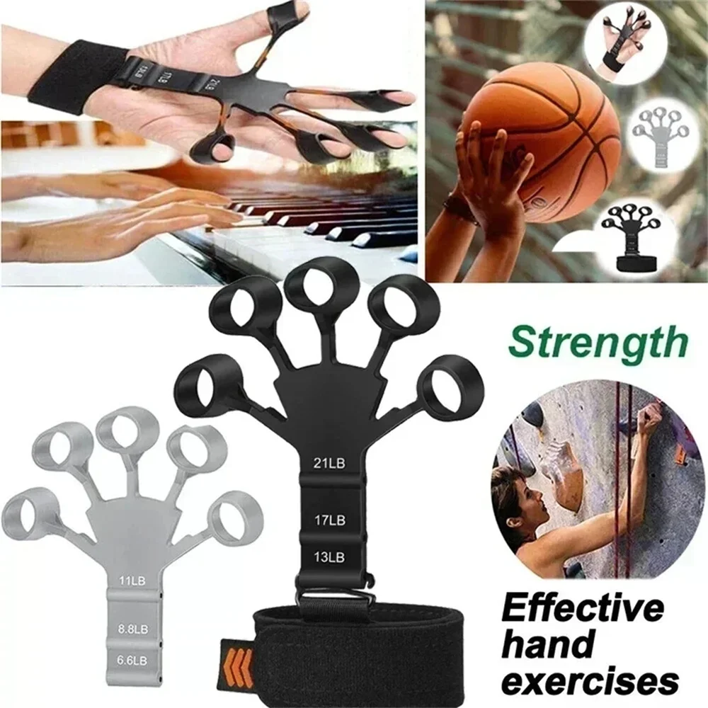 Allenamento ed esercizio con impugnatura in silicone Barella per esercizi con le dita Rinforzo per le mani Impugnatura per artrite Trainer Spazzola per le mani Impugnature per espansore
