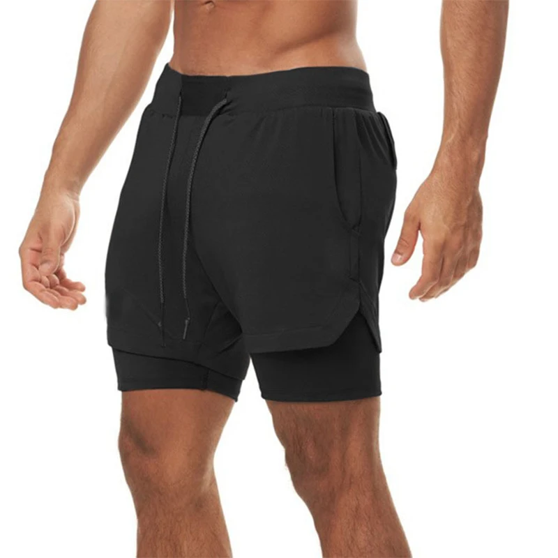 Zomer nieuwe herenshorts, losse grote caperbroek, trendy merk multi-pocket buitensport dubbellaagse casual broek