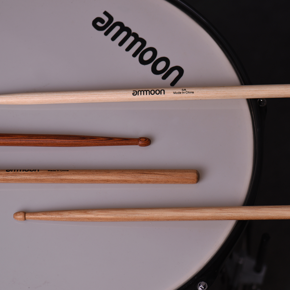 ammoon 3/12 Paar 5A Holz Drumsticks Drum Sticks Fraxinus Mandshurica Holz Drum Set Drum Percussion Instrument Zubehör