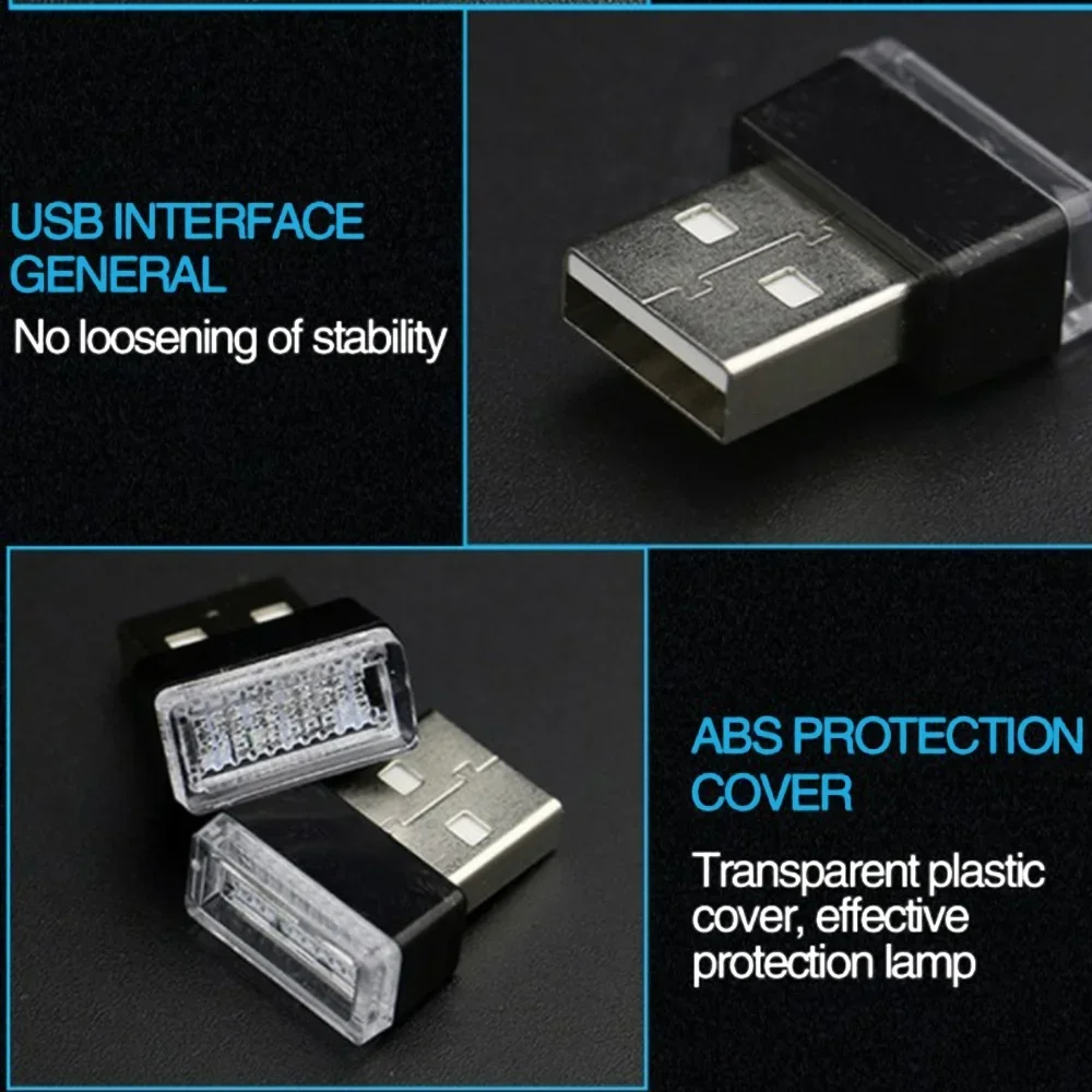 Mini USB LED-autolamp - Auto-interieur USB-sfeerlicht, Plug and Play-decorlamp, noodverlichting, Stonego USB-lamp